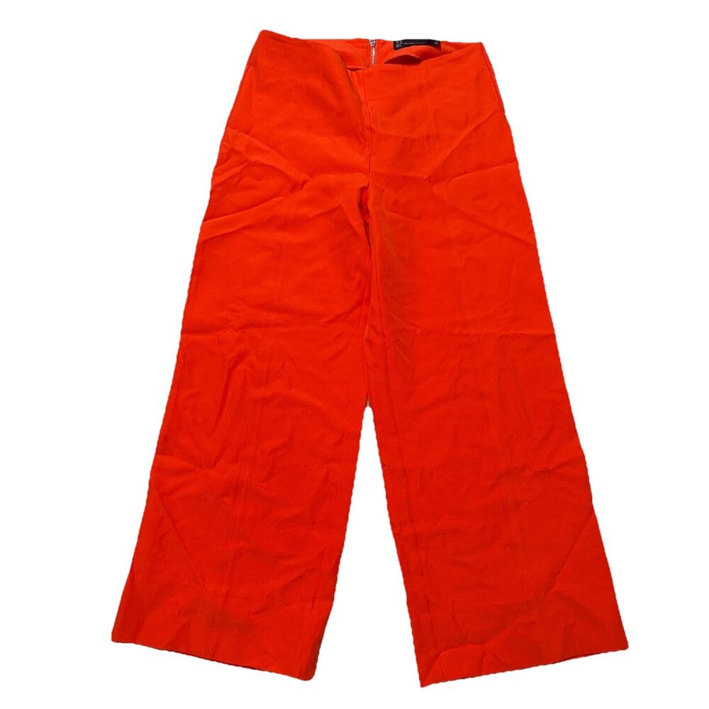 New York & Company Orange Wide Leg Trouser Work Pants Size 6 (AD6)